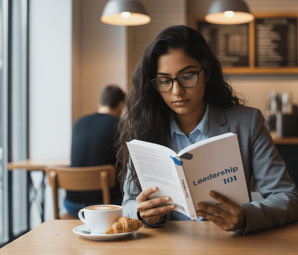 person reading the book