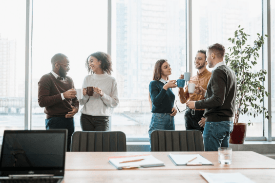 Chemicals arranged in a rack