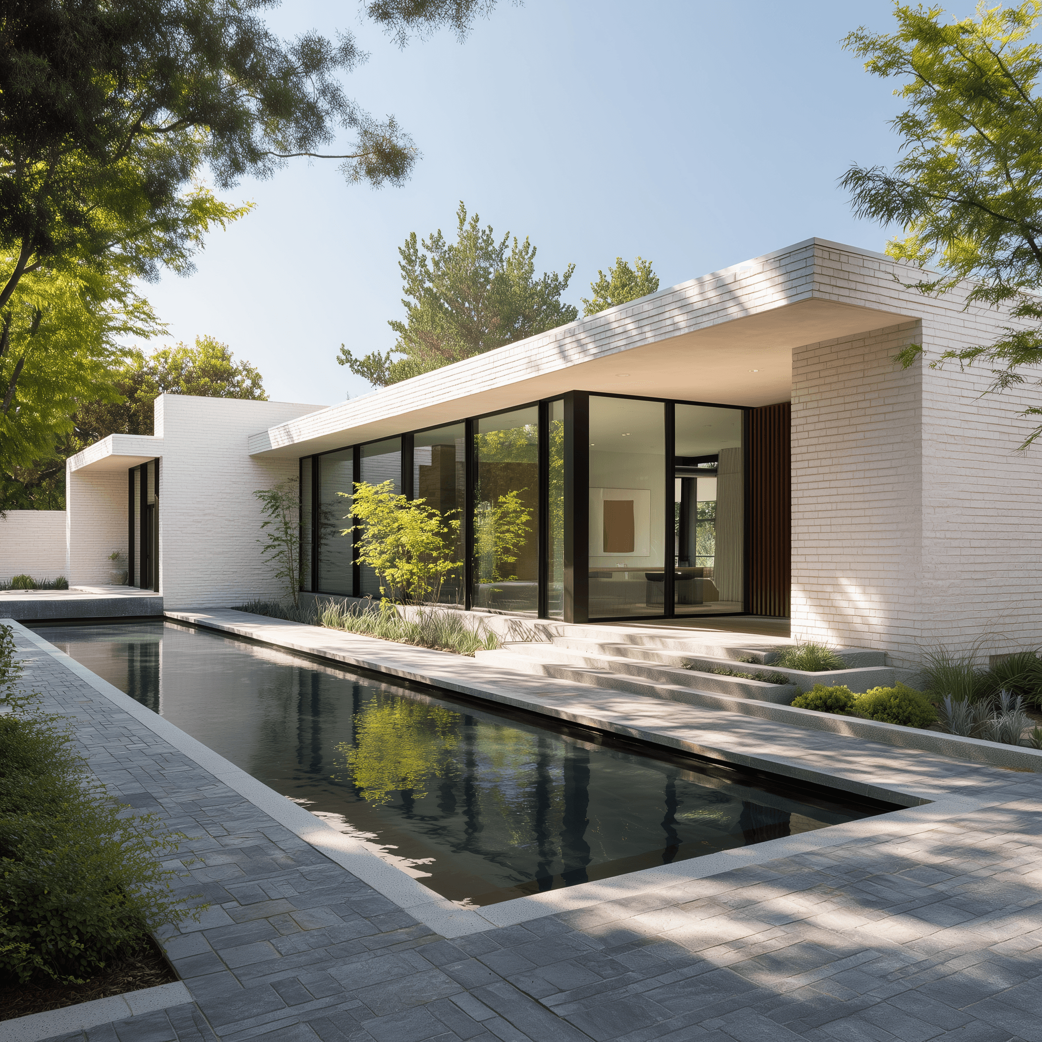 backyard with the pool