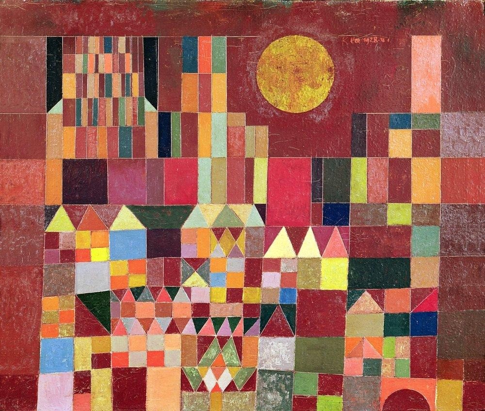 Paul Klee'nin Kale ve Güneş tablosu