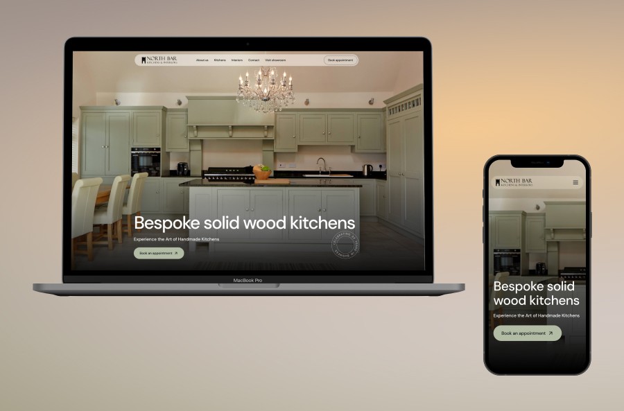 Kitchens and Interiors website design by Superlinear a Beverley web design company