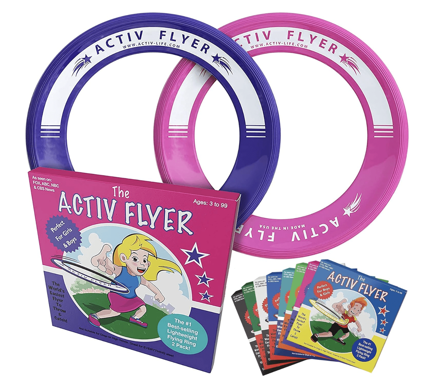 Activ Life Kids Flying Rings Frisbee Set