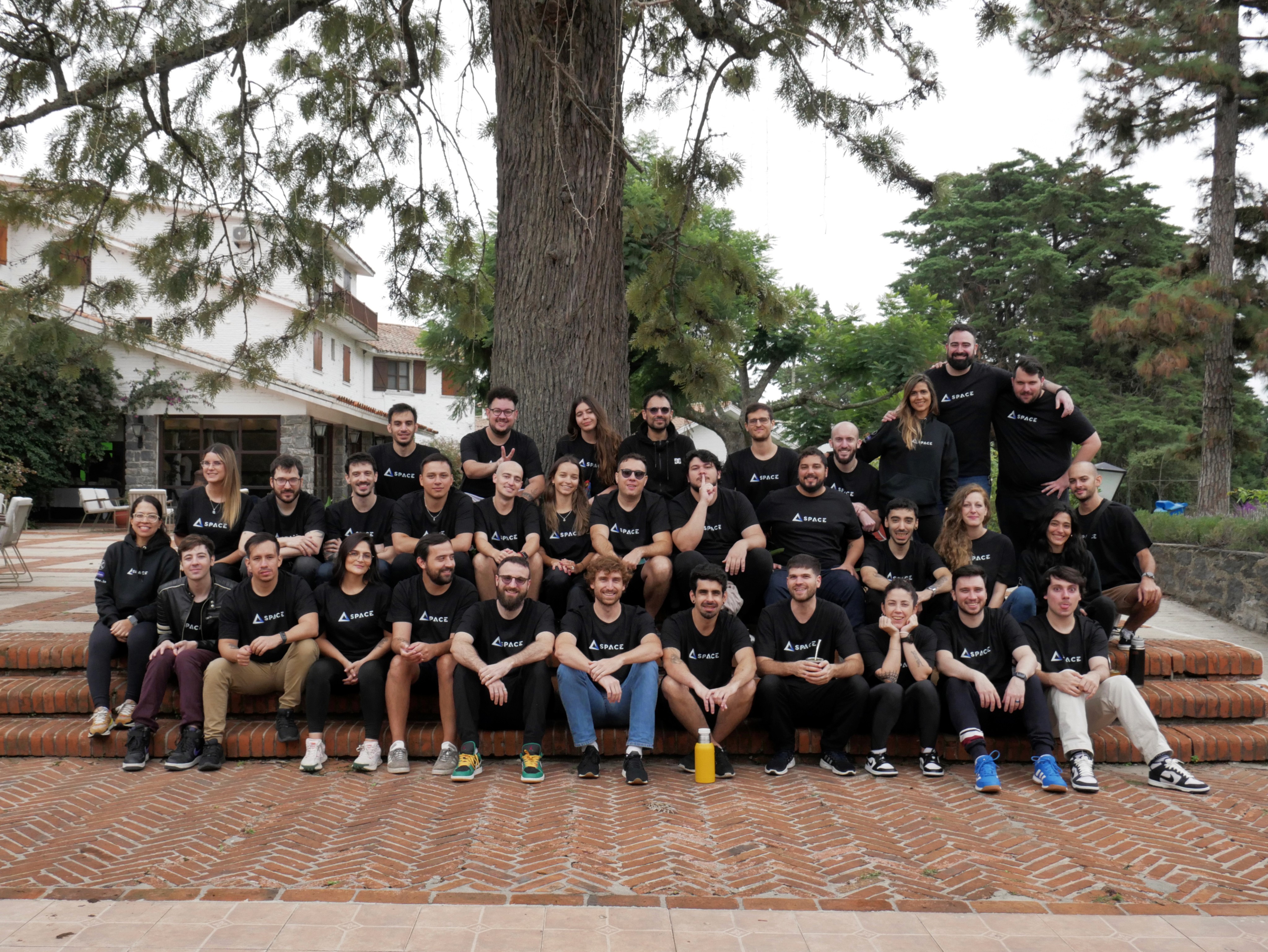 The entire SpaceDev team gathered for a group photo at the All Hands 2024 event..