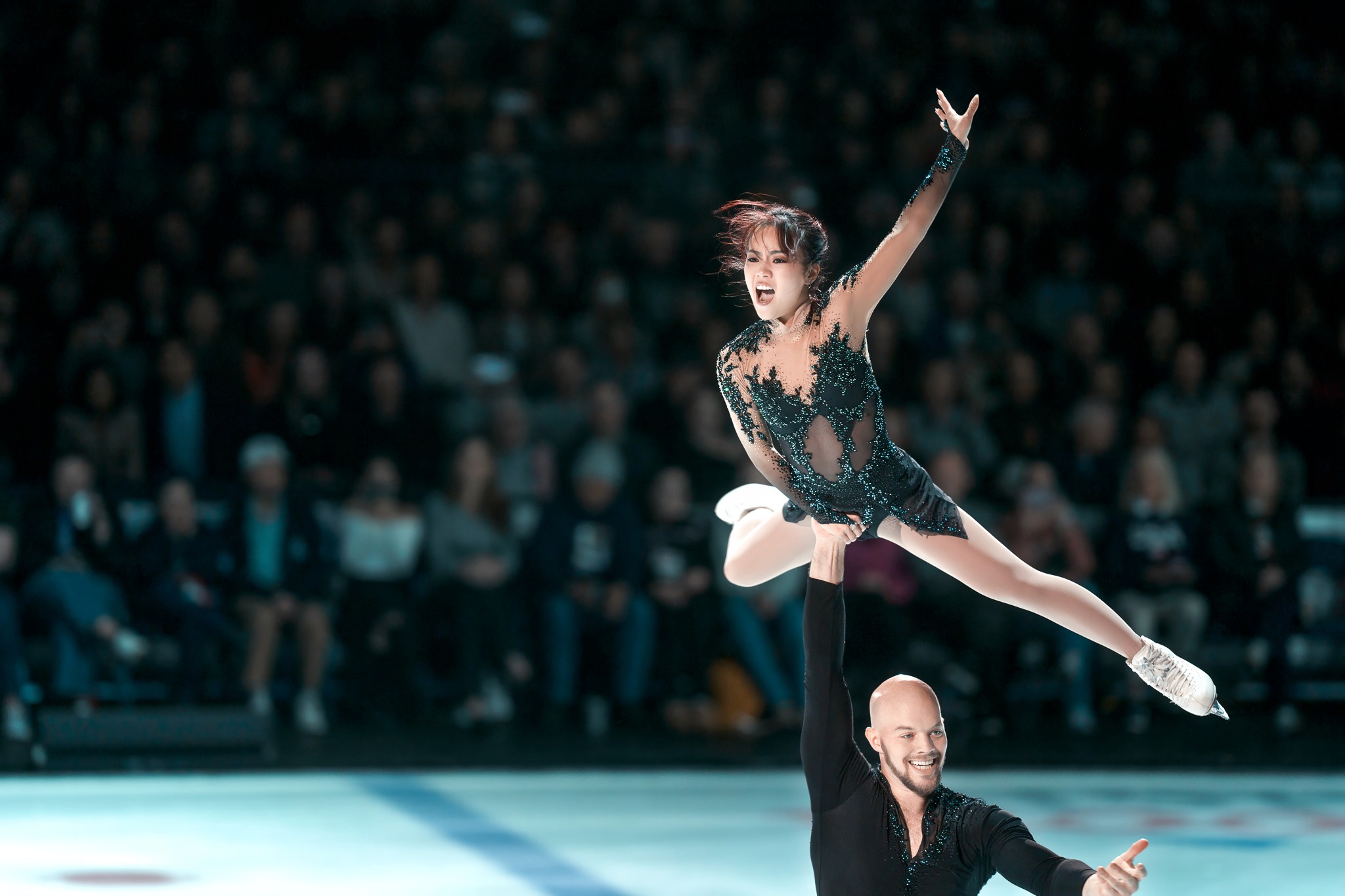 Alyssa Liu and Olympic crew perform in chicago at the All state Arena in Ice Skating Perfection
