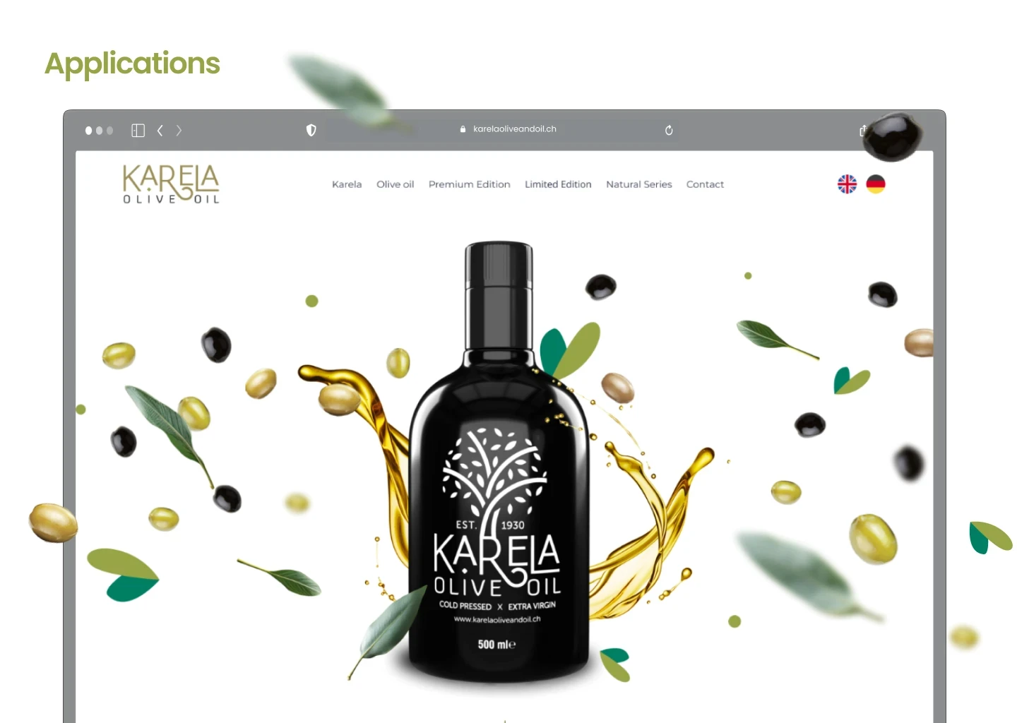 Karela Olive Oil Logo & Branding