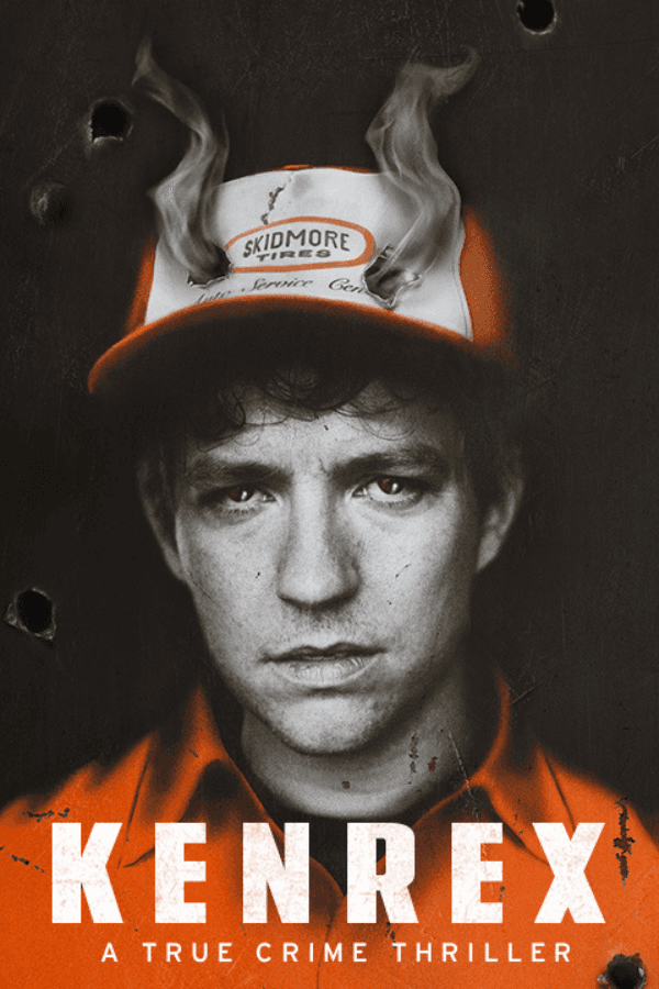 Kenrex West End show poster with a smoking cap and bullet holes.