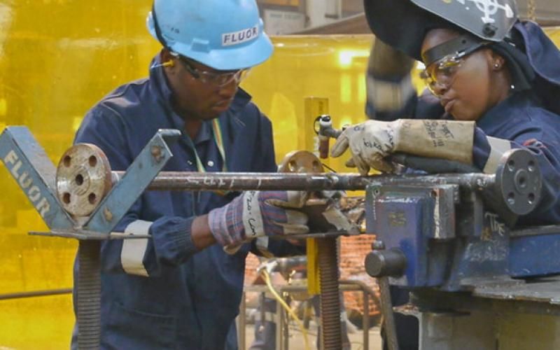 Gardener team at work