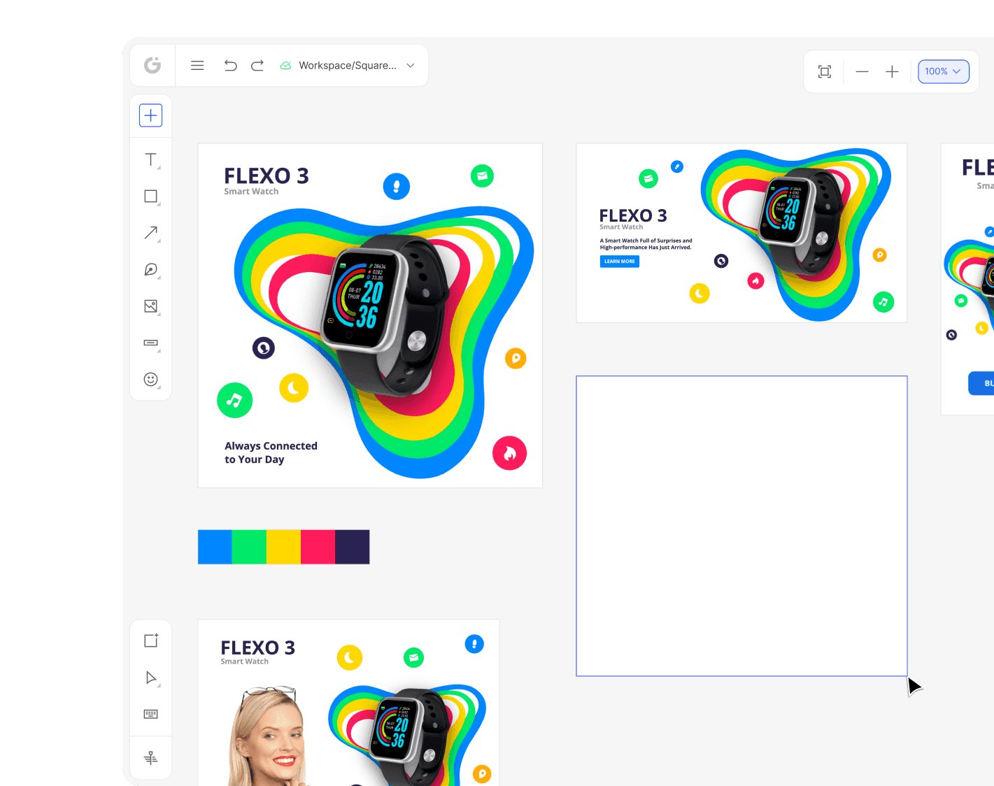Infinite Canvas Whiteboard For Design