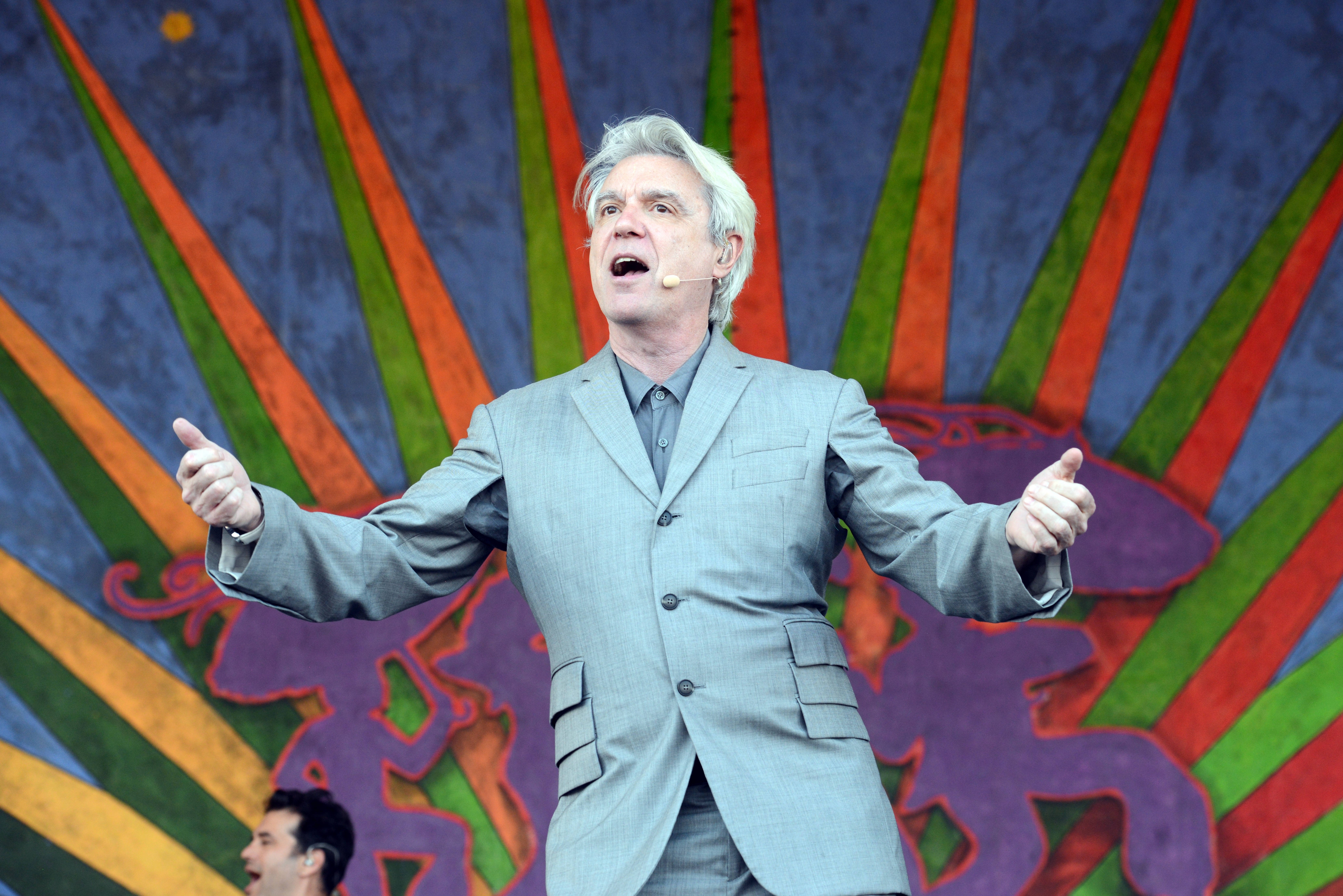 David Byrne of Talking Heads performing