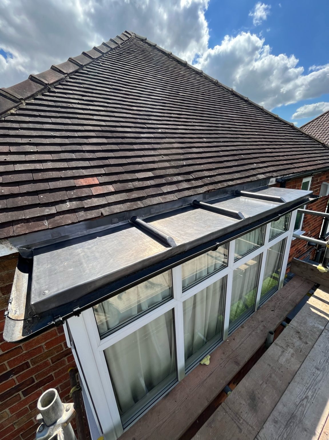 Lead-Covered Roofs on Bay Windows & Porticos