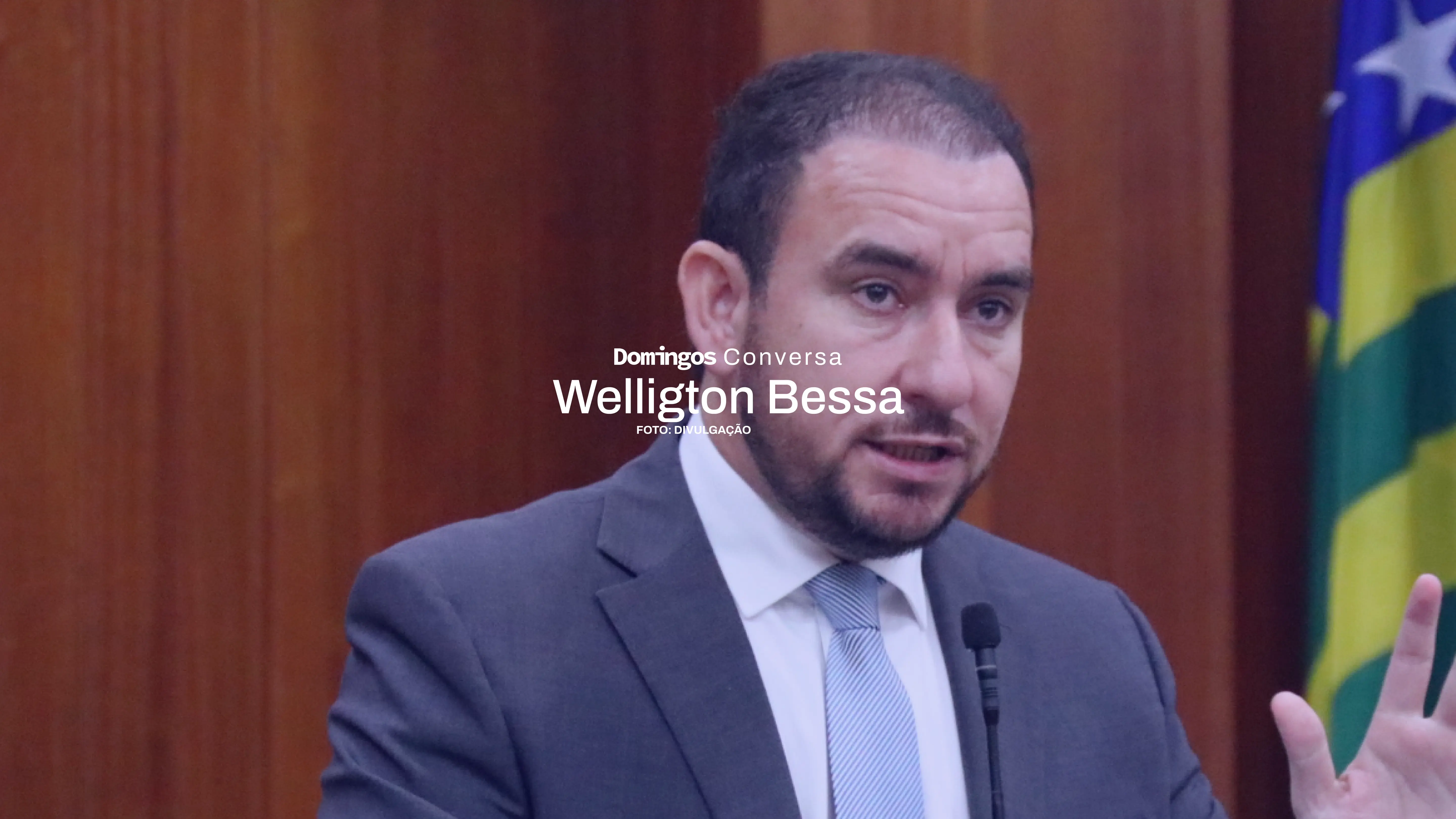 Wellington Bessa em discurso na Câmara Municipal de Goiânia (Foto: Divulgação)