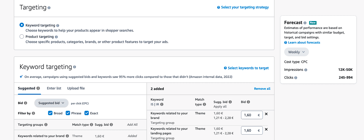 Toucan - Amazon Agency - Sponsored Brands Forecasting for Impressions & Clicks is Now Available in the Advertising Console