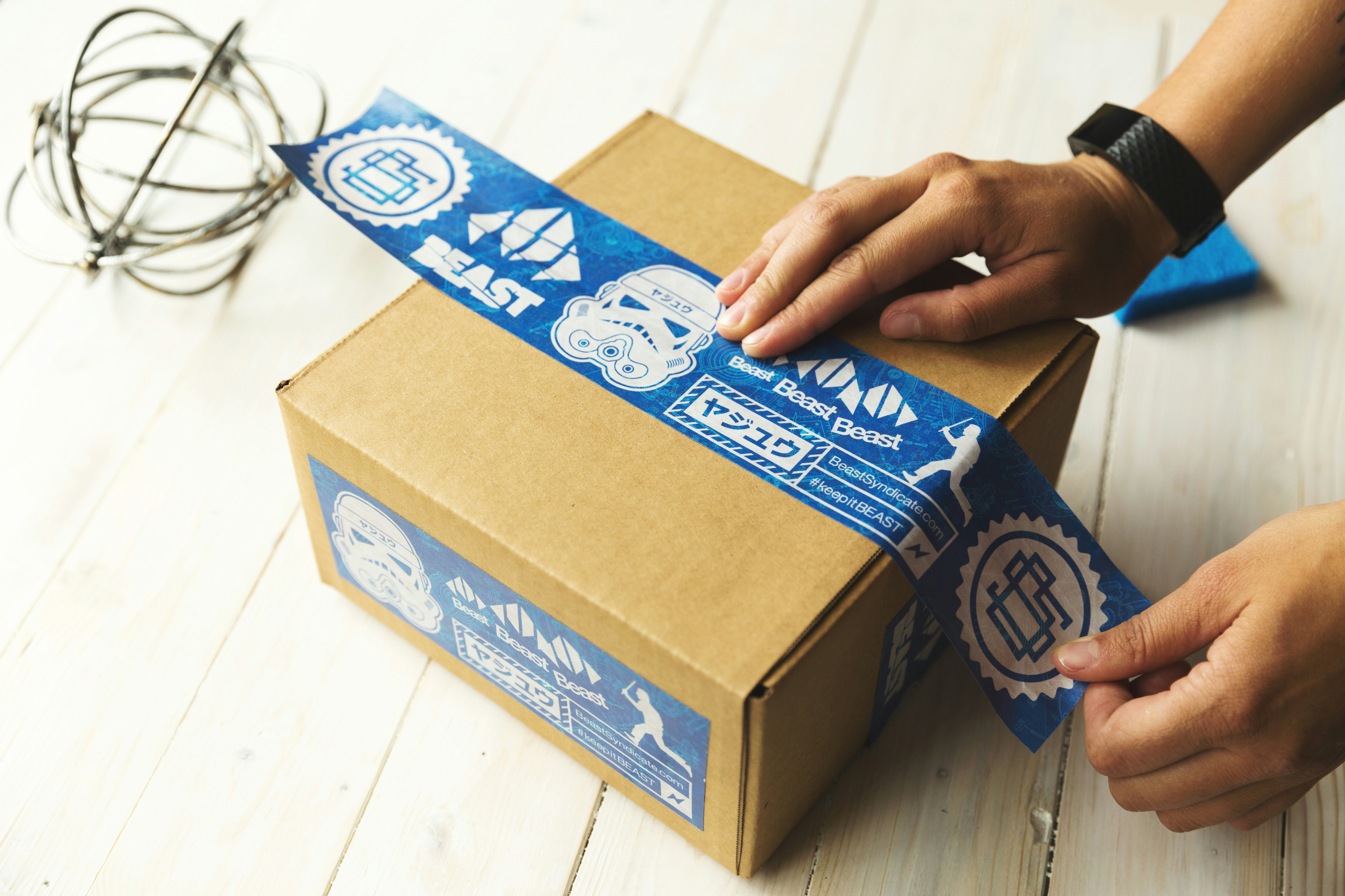 Image of a package being shipped.