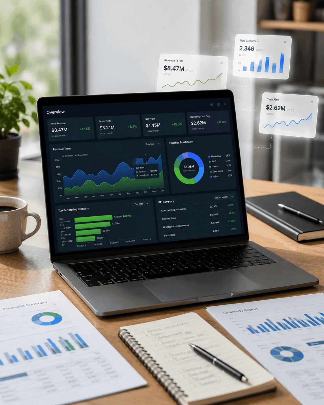 An image of Freelio's budget ui