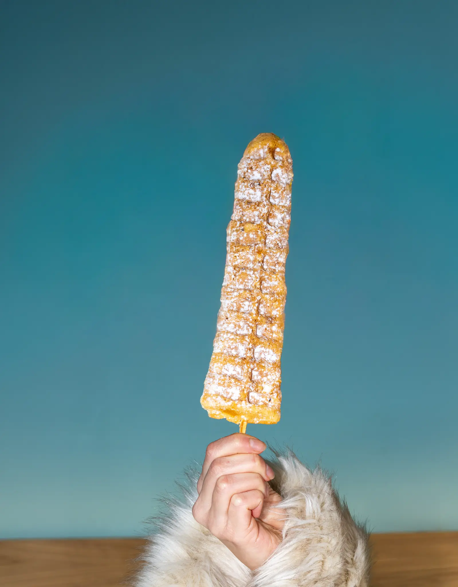 wafflestick with sugar