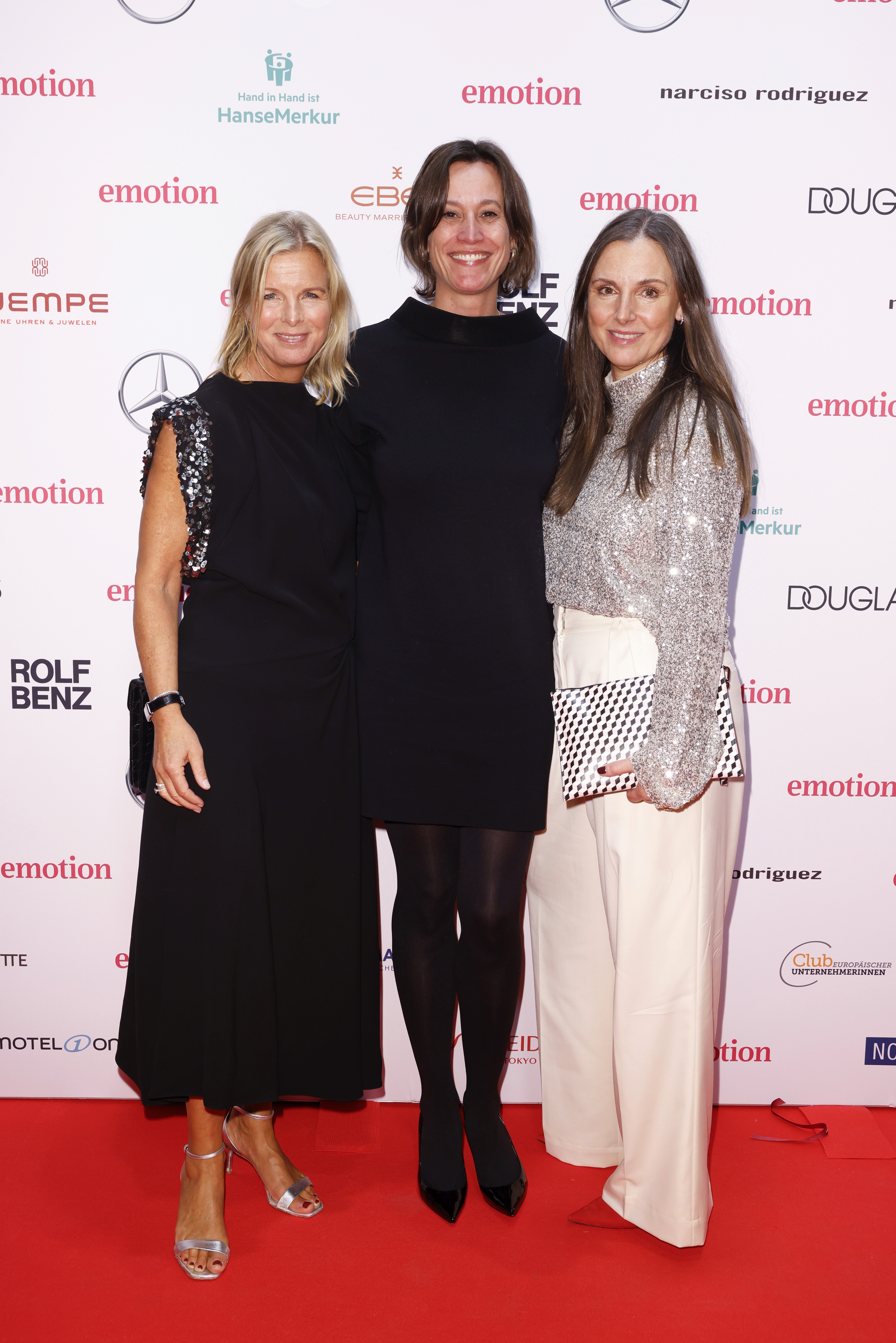 v.l.: Wencke von der Heydt (Emotion), Melanie Willich (Willich PR), Bettina Brenn (Emotion)