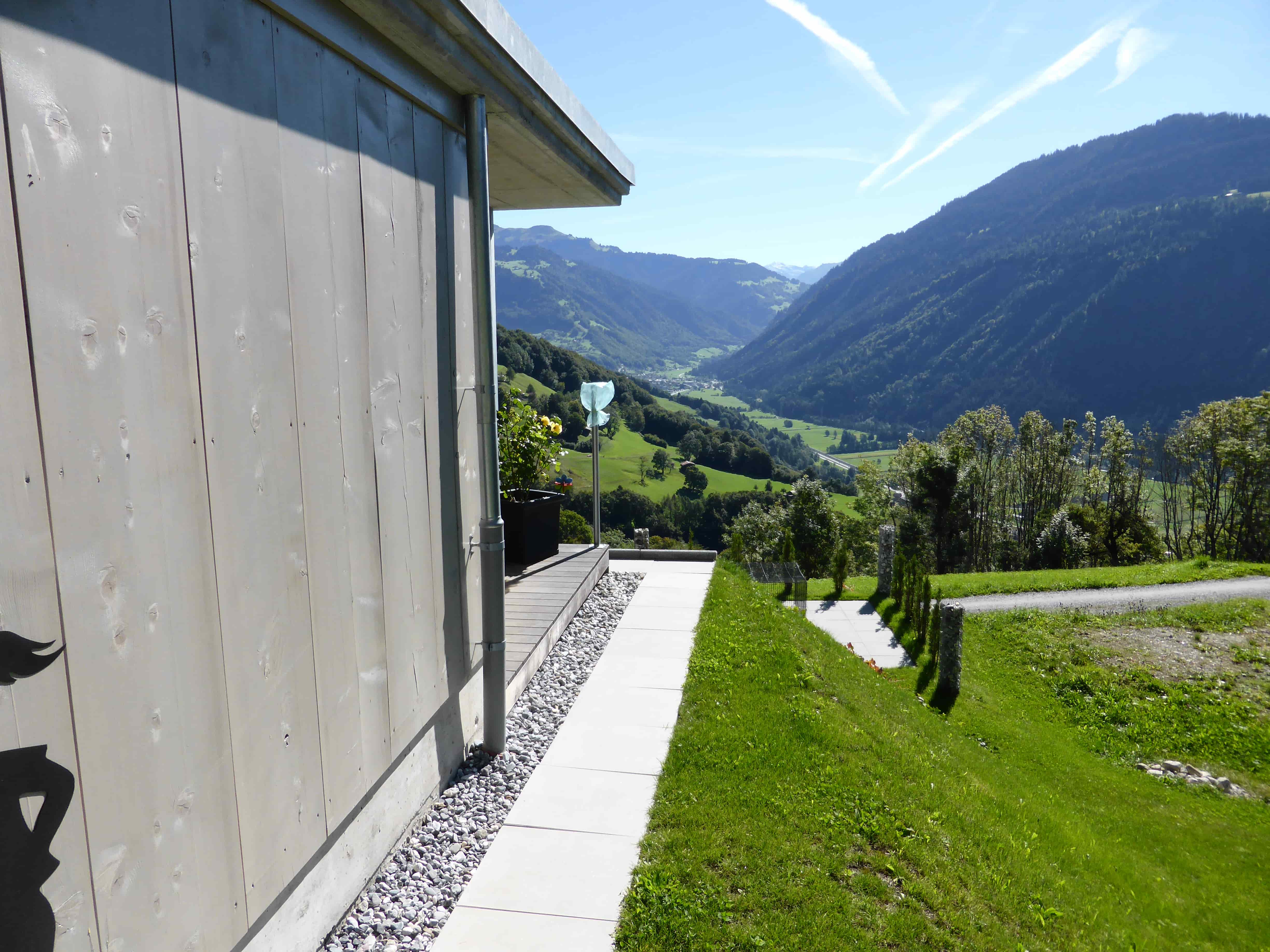 Ausblick Neubau Einfamilienhaus Seewis - Niggli Architektur Grüsch