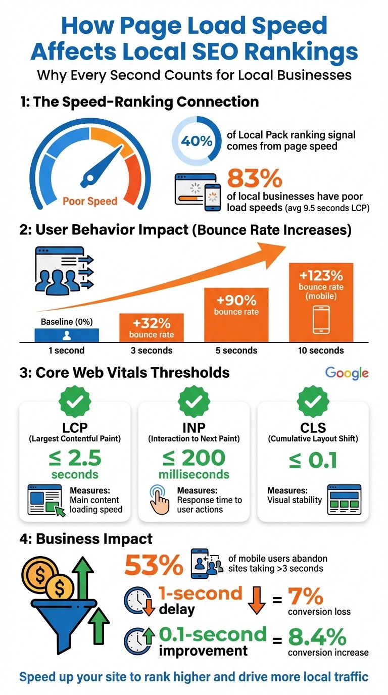 How Page Load Speed Impacts Local SEO Rankings and User Behavior