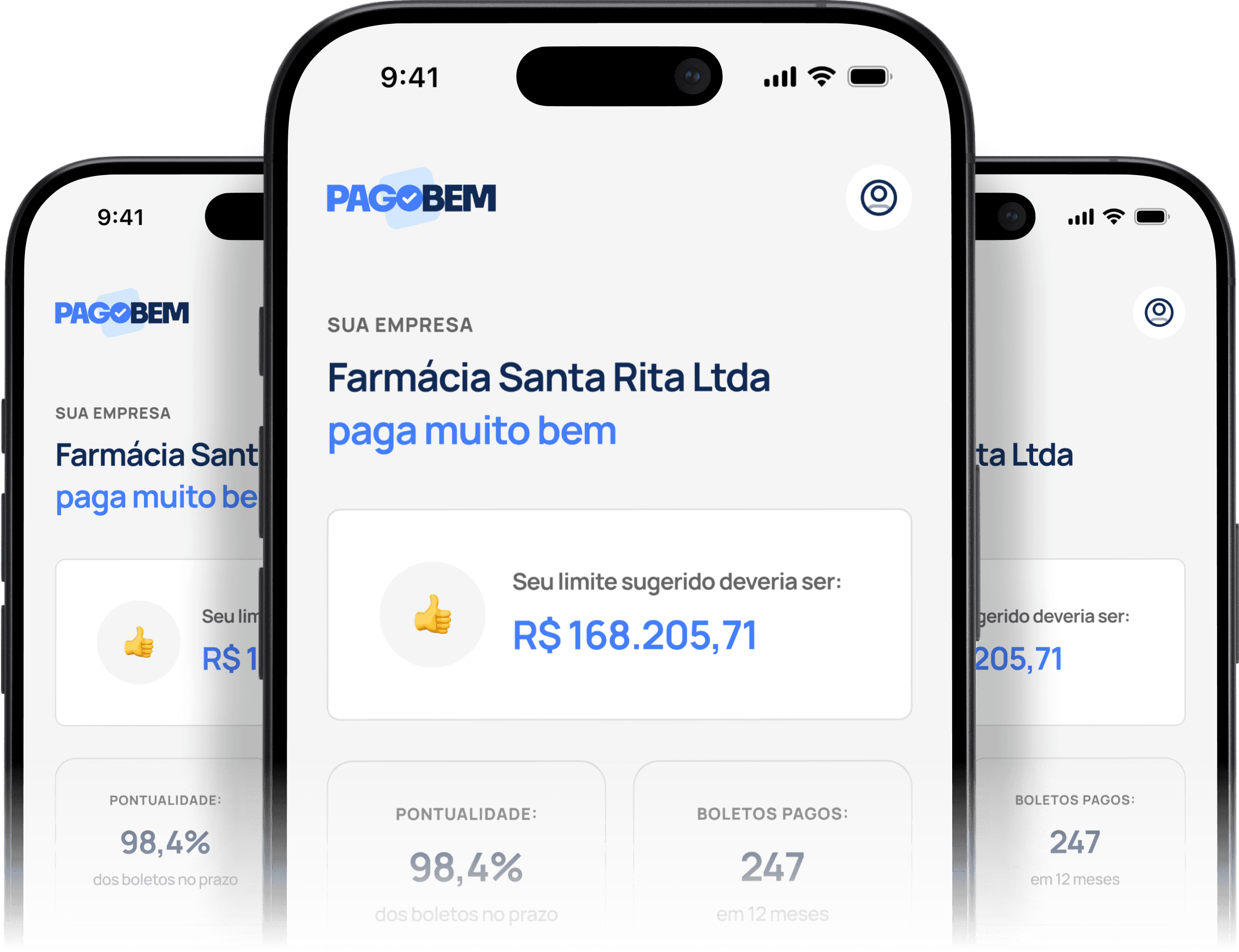 photo of 2 cell phones showing parts of the breezy app