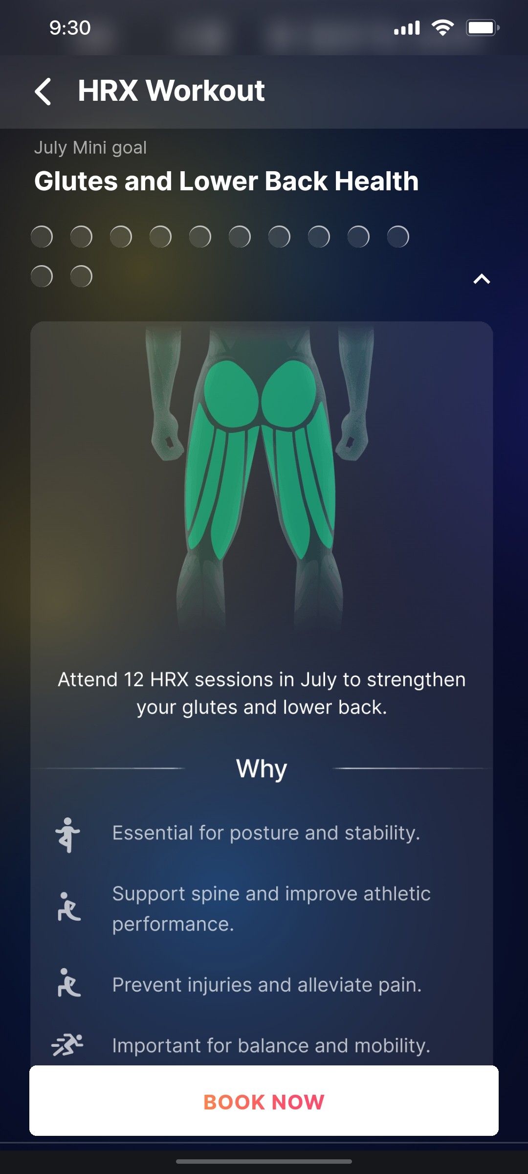Cult.fit App HRX Workout Screen