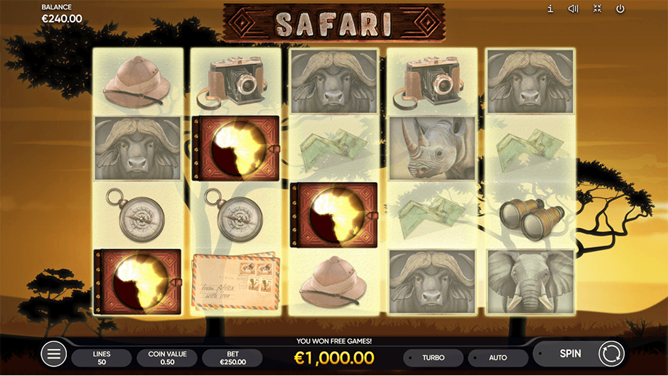 Safari - free games officiels Endorphina