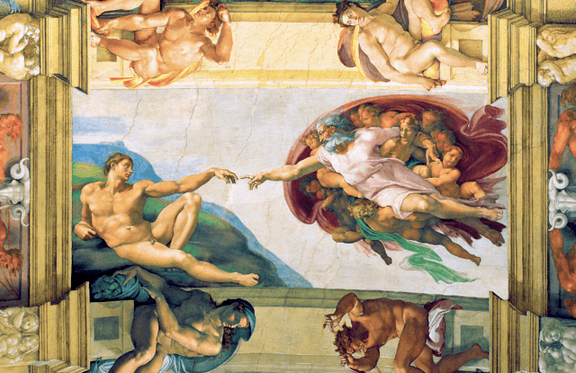 The Creation of Adam by Michelangelo