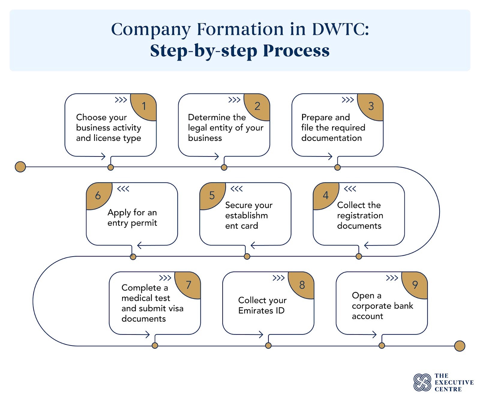 09 steps for company formation in DWTC