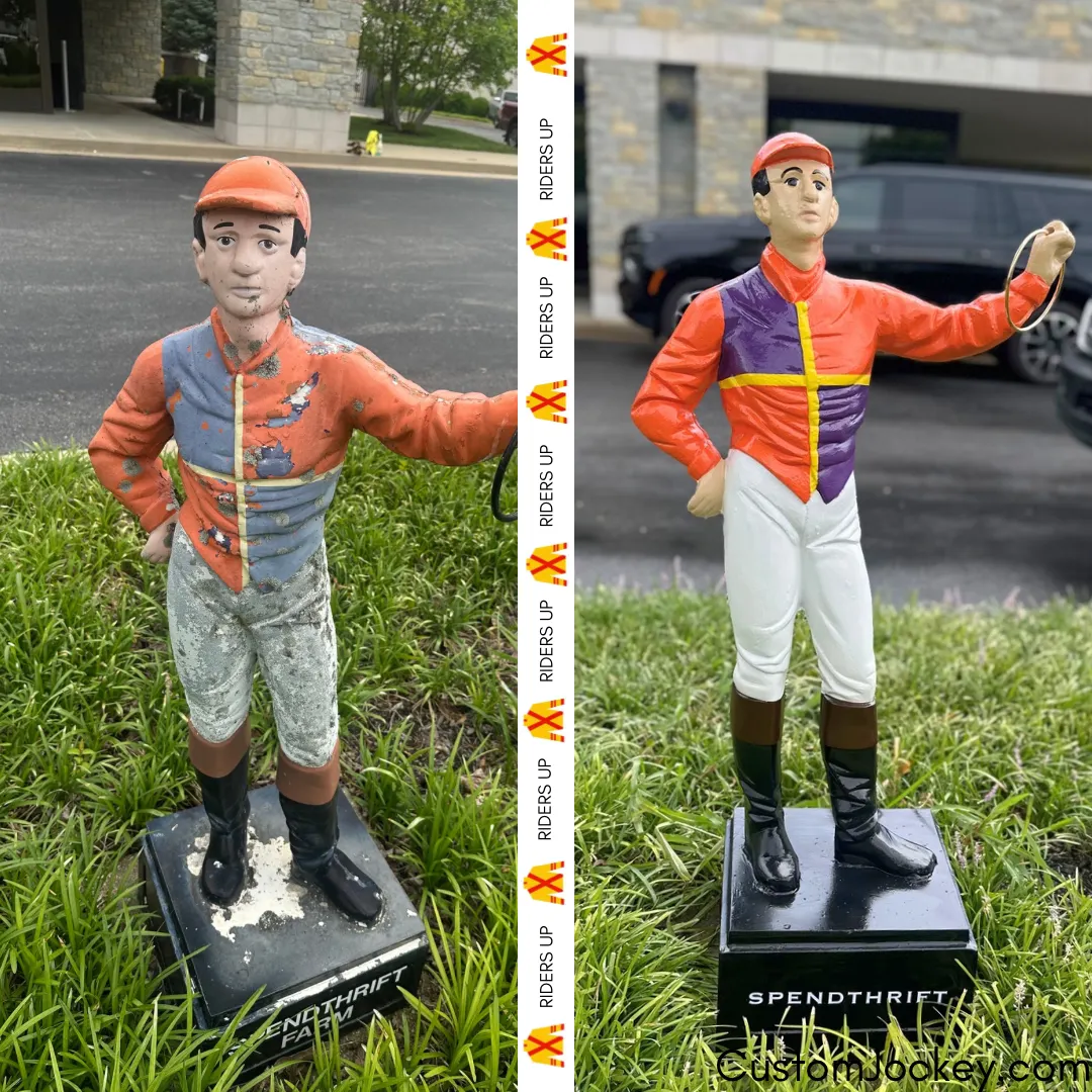 Lawn Jockey Restoration Riders Up 