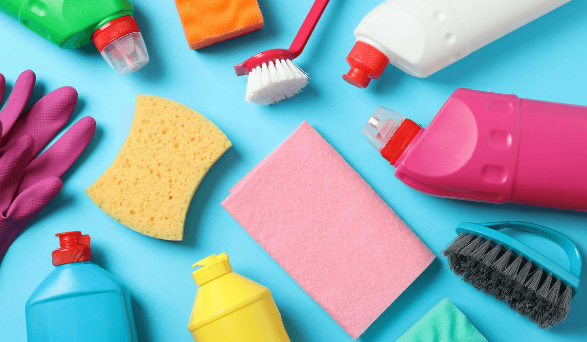 Illustrations of common house items that are toxic to pets