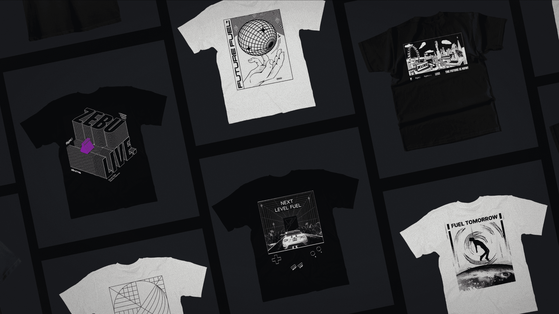 Selected merch designs