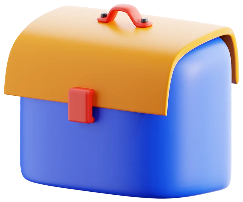 briefcase 3D icon