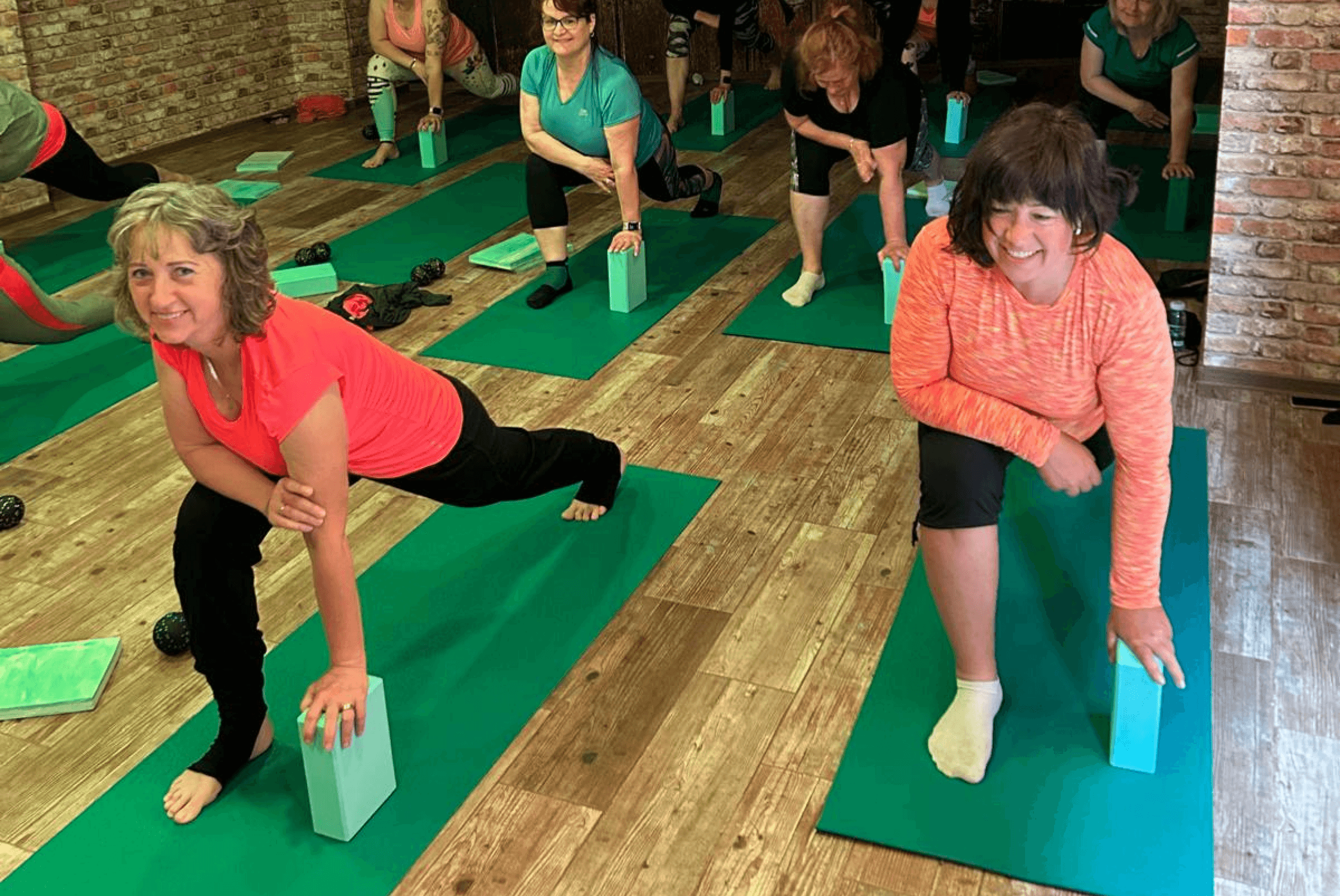 Cvičící ženy na pobytu