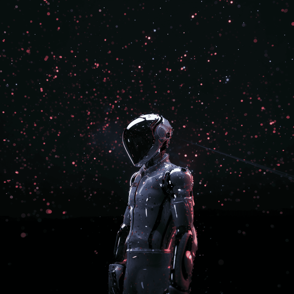 a black background that is very shiny