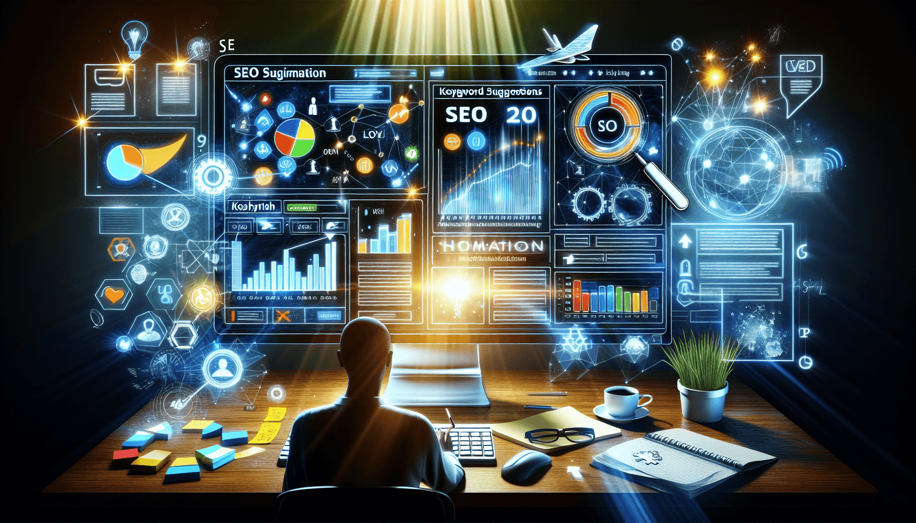 An illustration depicting user experience and usability in SEO tools.