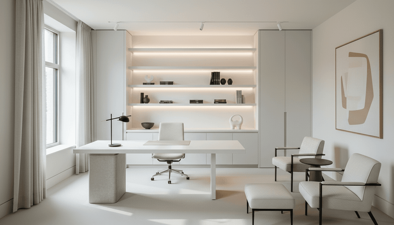Concept generation step showing multiple high-end interior directions for one room. ​
