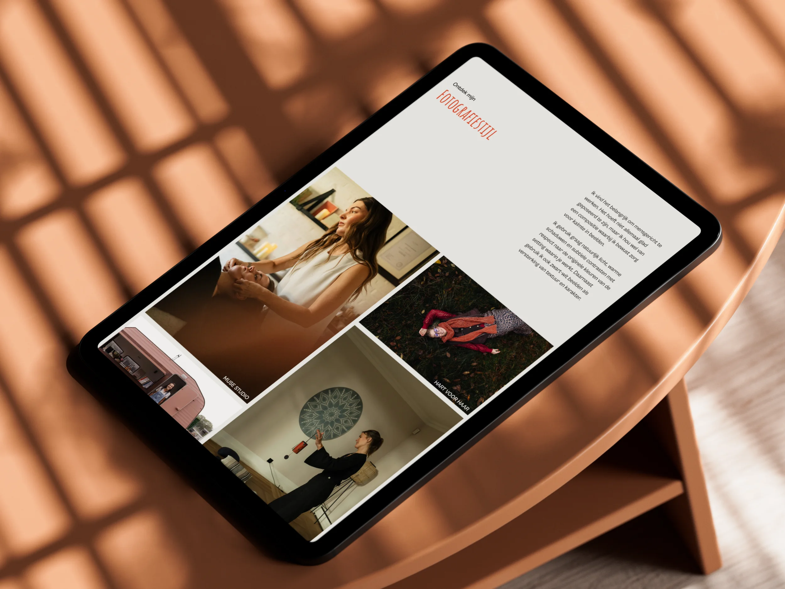 Een nieuwe website om het portfolio van fotografe Anneleen Driesen te presenteren.