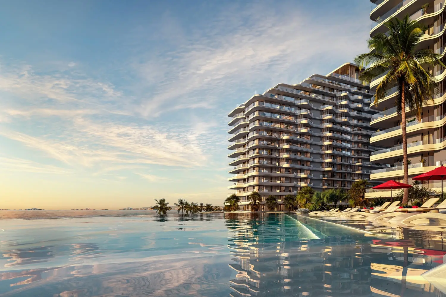 rosso bay residences by aldar developers building view