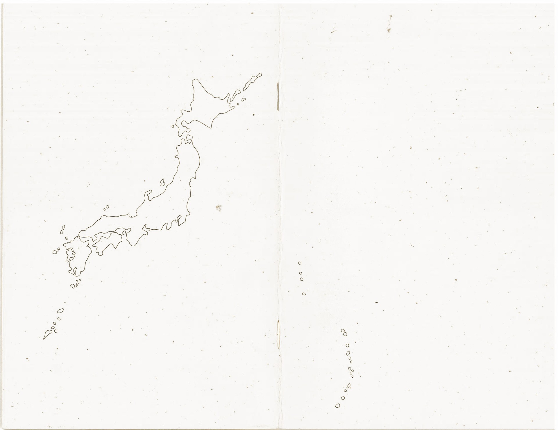 black and white map of islands