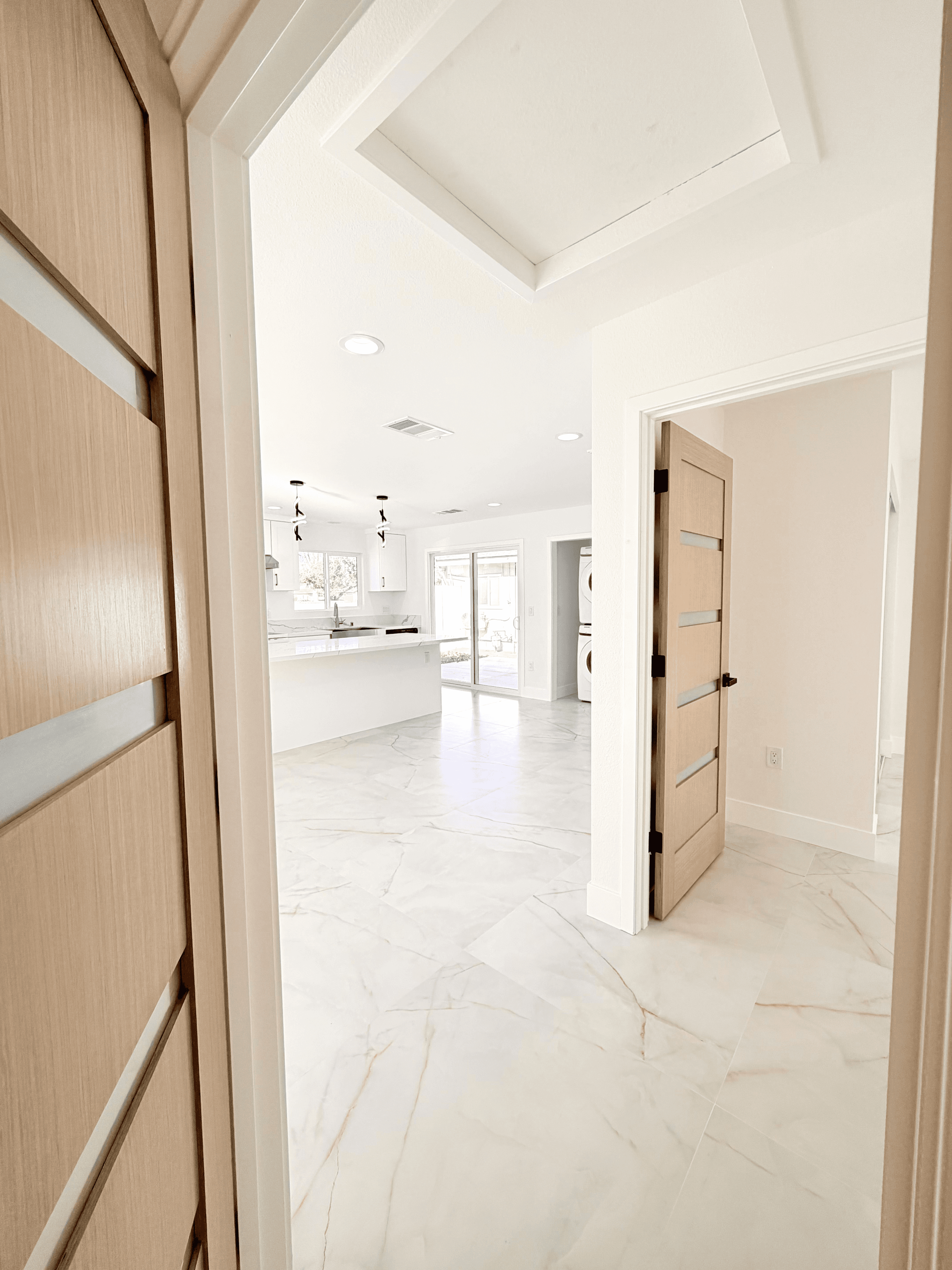 Primary bedroom interior of ADU in Garden Grove California