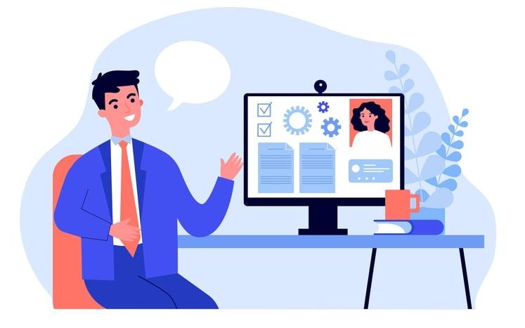 A case study illustration showing success stories with structured hiring.