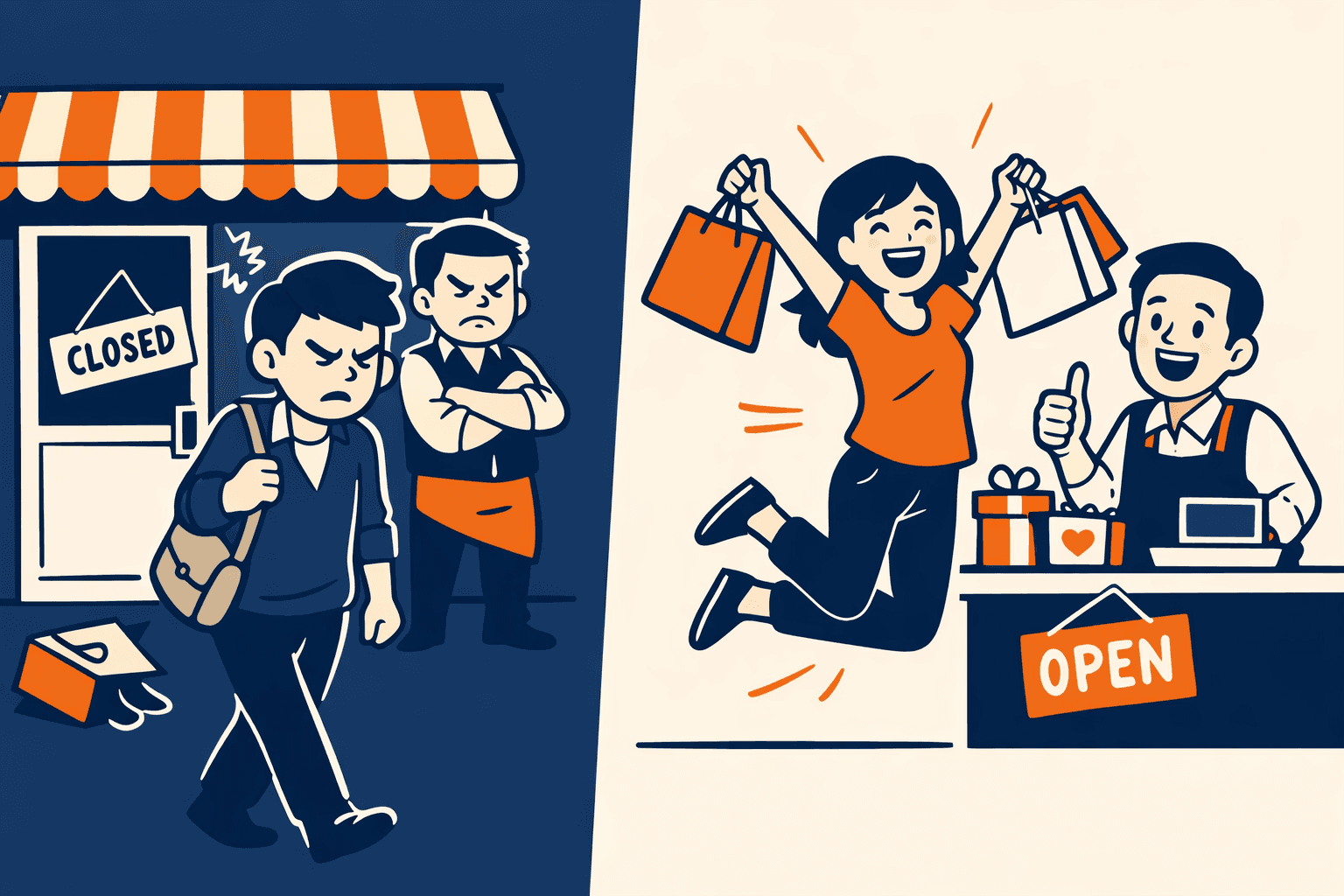 illustration-of-consumers-and-marketers-around-target-icons-shopping-reviews-magnets-data-and-laptops-showing-how-consumer-behavior-can-impact-marketing-strategies