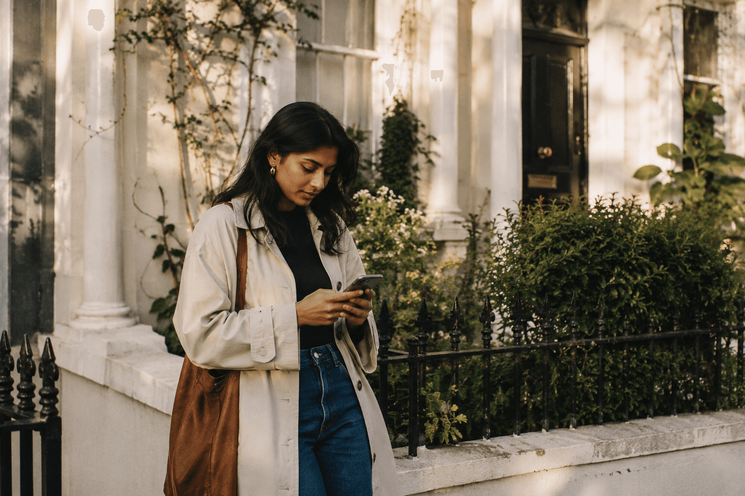 A landlord adds tenancies in August on her phone