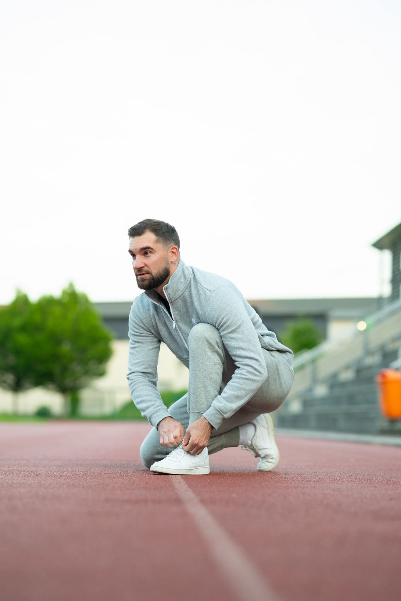 Runners legs in motion on asphalt. Running shoes and healthy legs.