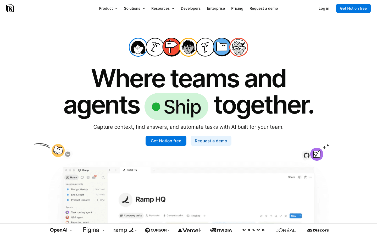 Notion app screenshot