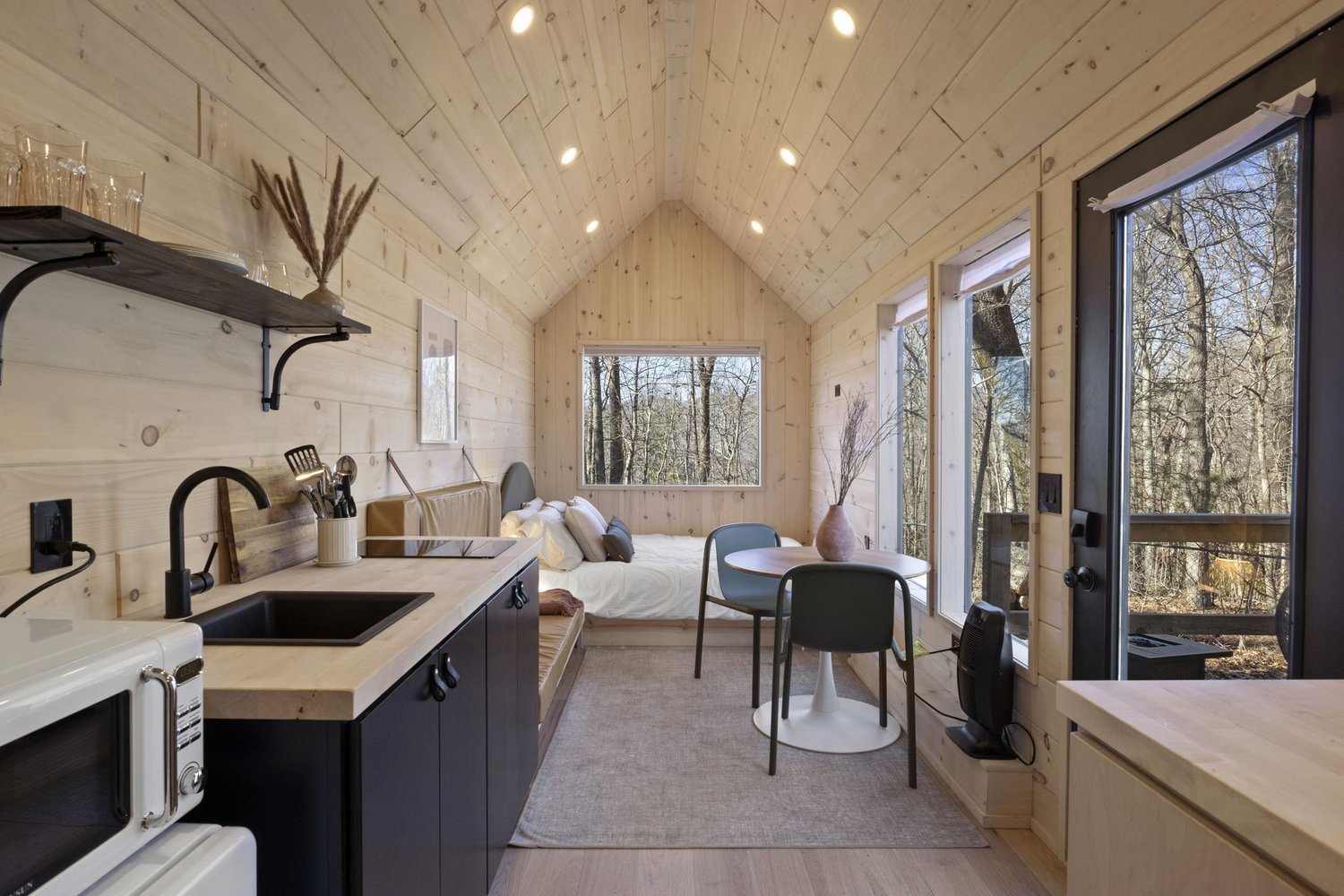 Nordic Tiny House Interior - Nordic & Spruce