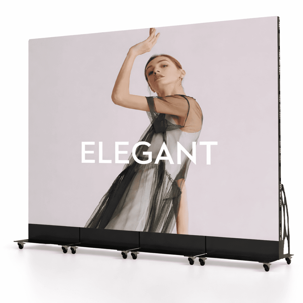 a red, blue and green fluid painting on a black background