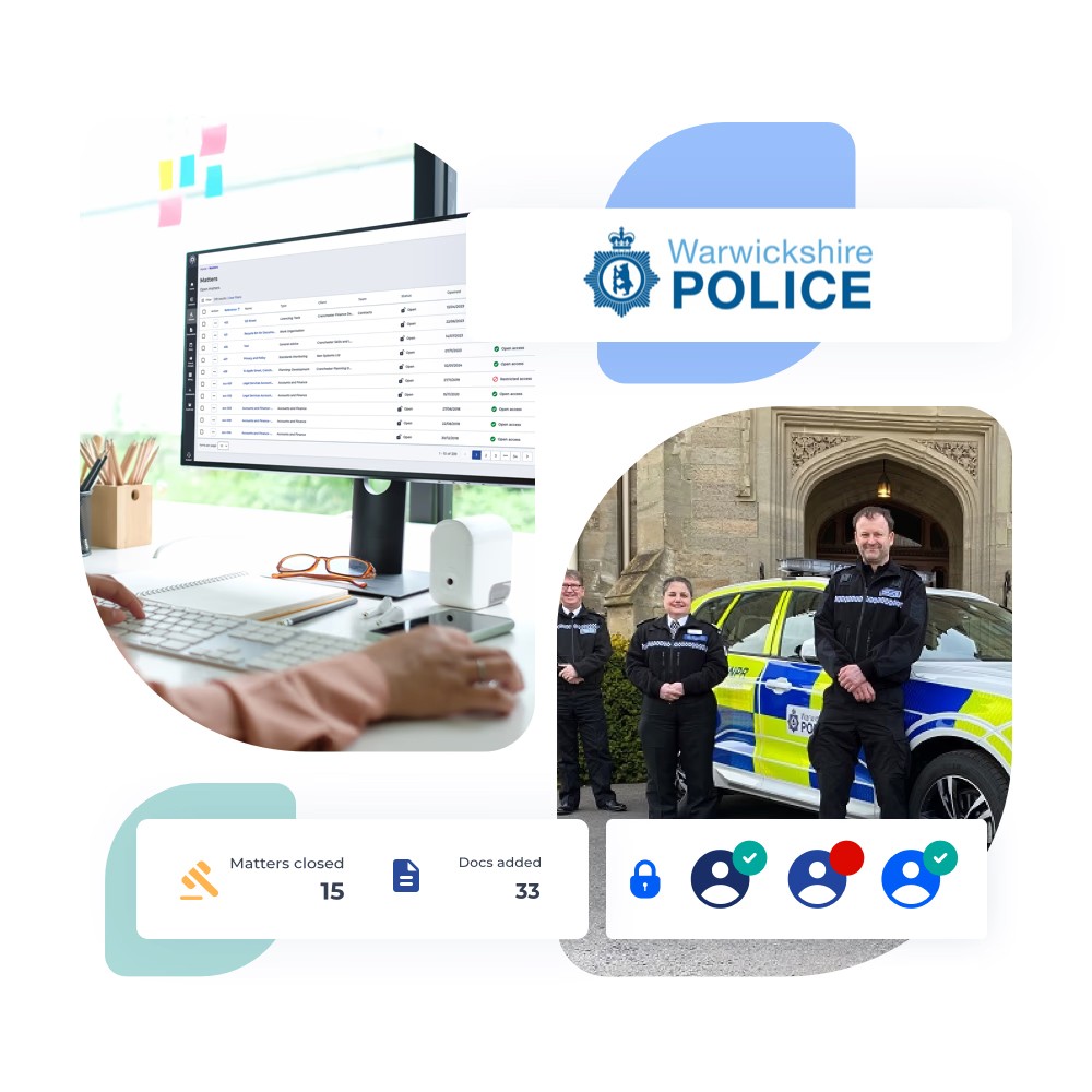 > Iken’s interface Screenshot for t cardiff city council case study about modernising legal management 