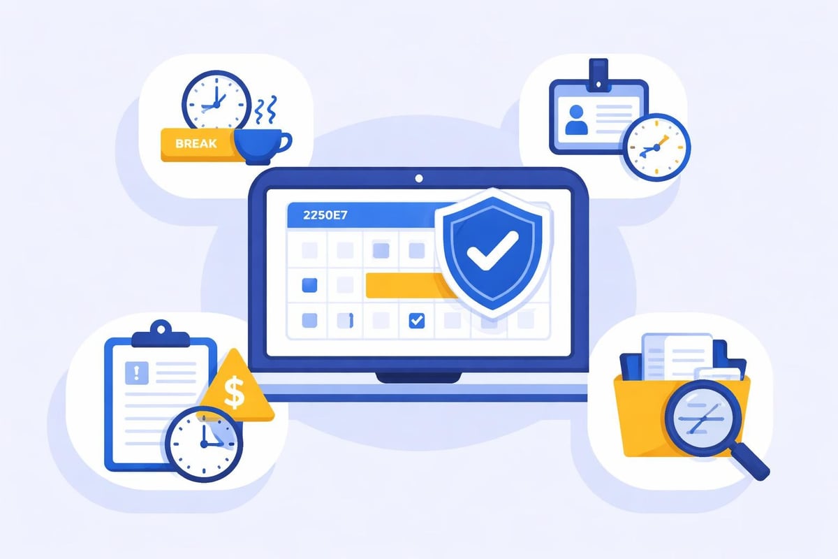 Compliance features in scheduling