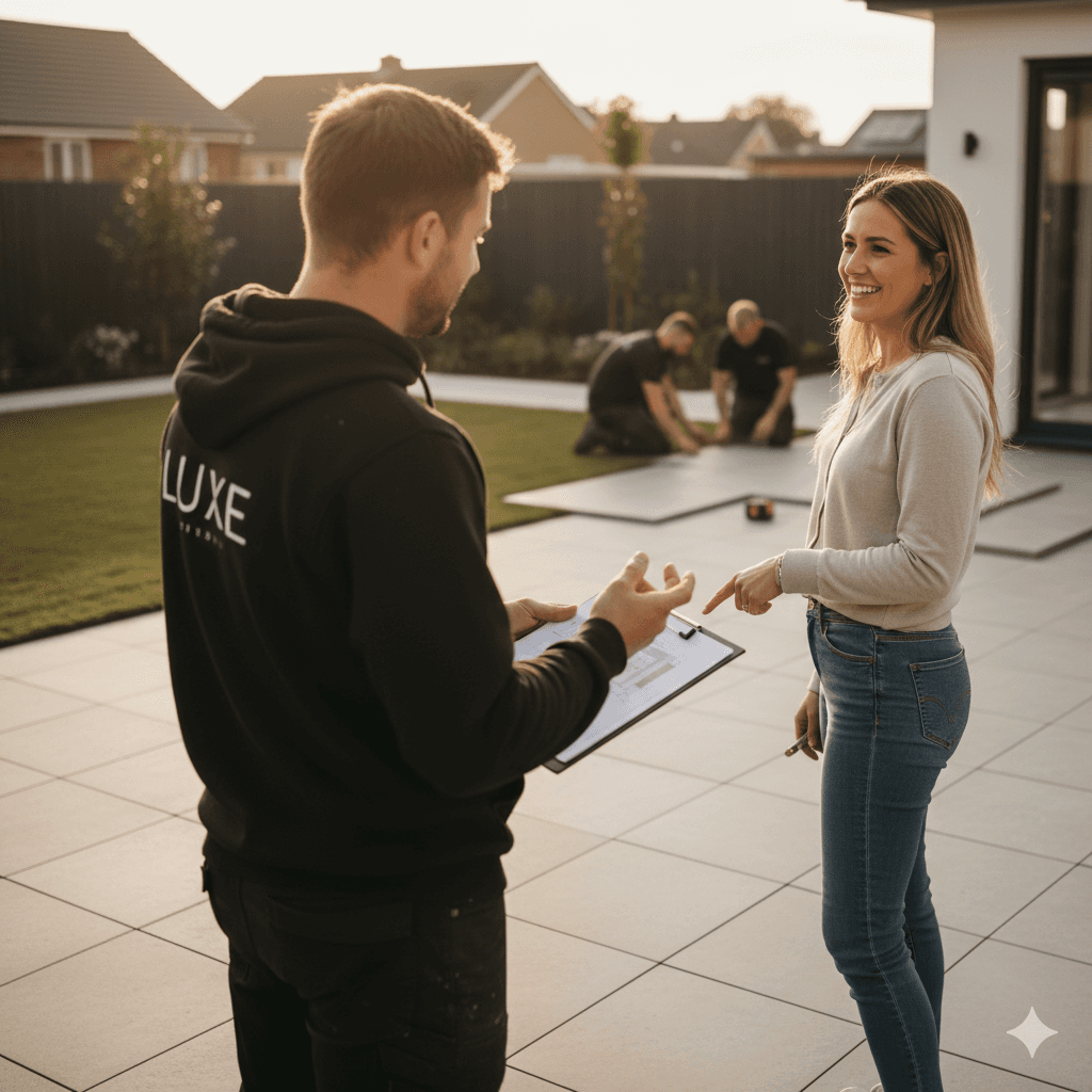 wooden table with decor