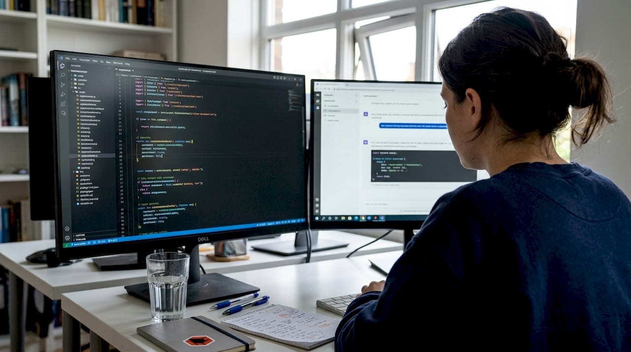 Side-by-side coding with two AI tools